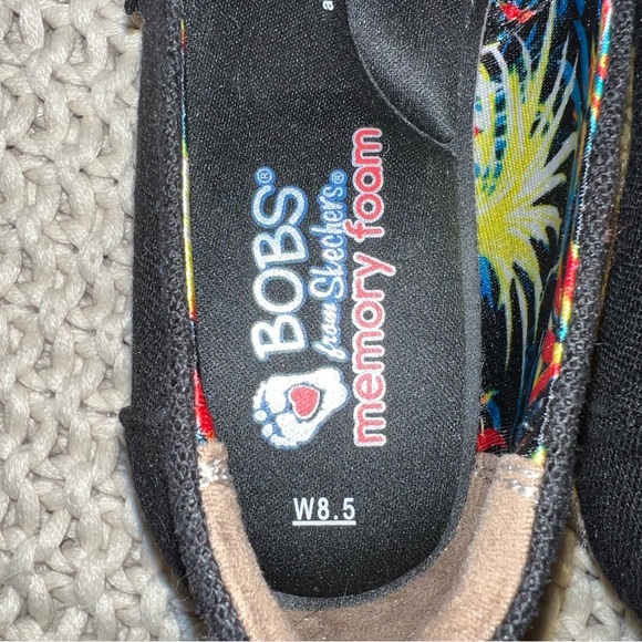 Sketchers Bobs Black Espadrille Wedge Style Sz 8.5 NWOT - Picture 7 of 10